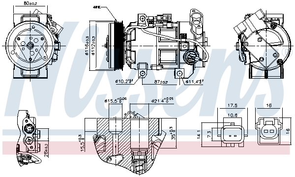 Nissens Compressor, airconditioning 891251