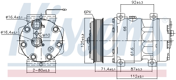 Nissens Airco compressor 89129
