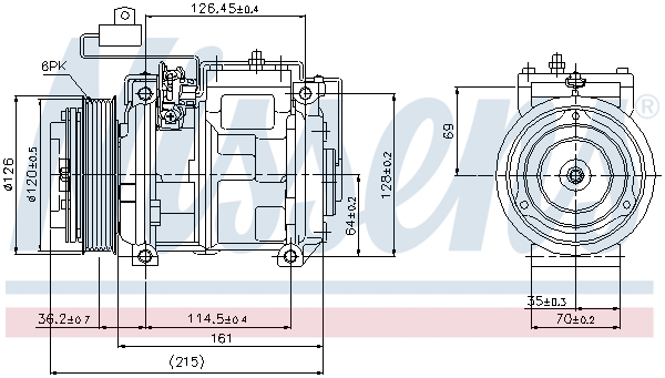 Nissens Airco compressor 89132