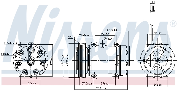 Nissens Airco compressor 89137