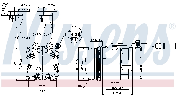 Nissens Airco compressor 89139