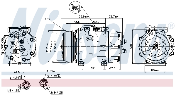 Nissens Airco compressor 89143