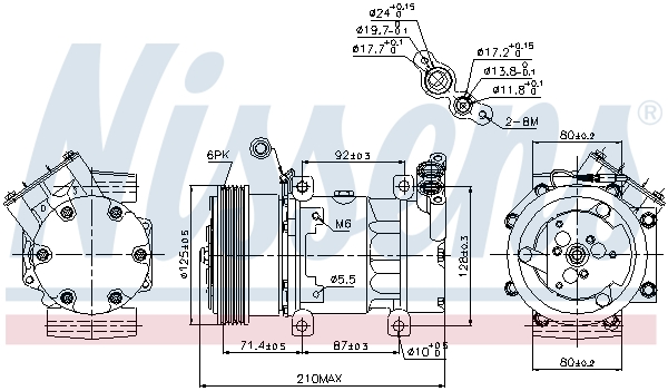 Nissens Airco compressor 89159