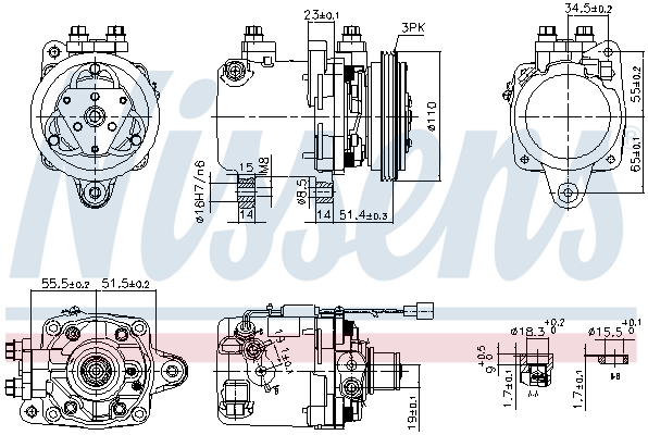 Nissens Airco compressor 89163