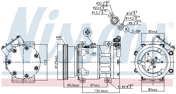 Nissens Airco compressor 89164