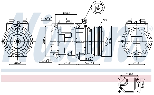 Nissens Airco compressor 89186