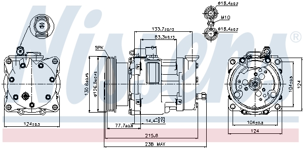 Nissens Airco compressor 89187