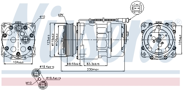 Nissens Airco compressor 89192