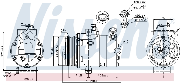 Nissens Airco compressor 89196