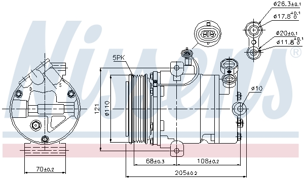 Nissens Airco compressor 89197