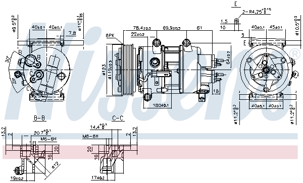 Nissens Airco compressor 89201