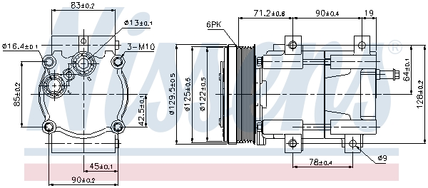 Nissens Airco compressor 89205