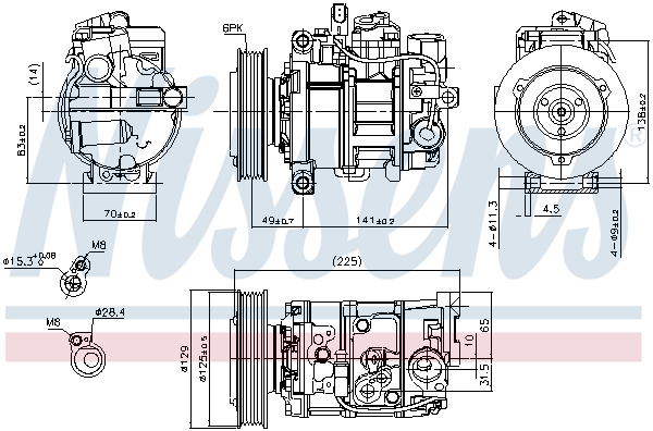 Nissens Airco compressor 89209