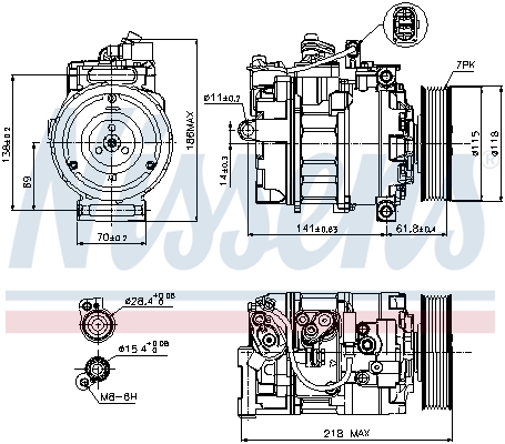 Nissens Airco compressor 89210