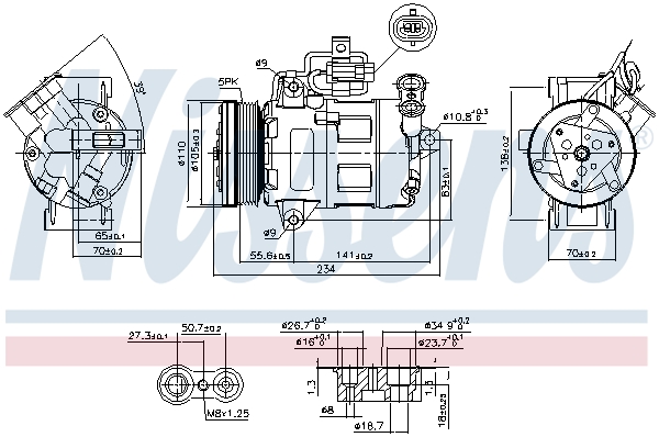 Nissens Airco compressor 89216