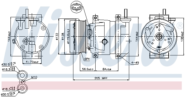 Nissens Airco compressor 89221