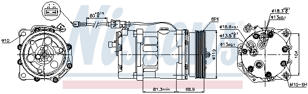 Nissens Airco compressor 89224