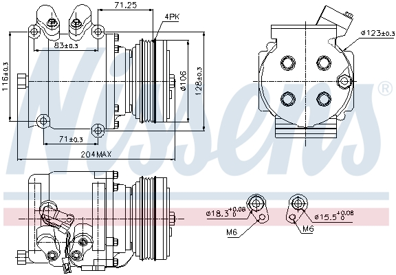 Nissens Airco compressor 89226