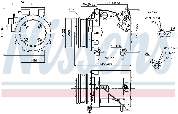 Nissens Airco compressor 89227