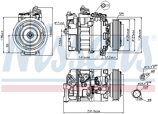 Nissens Airco compressor 89231