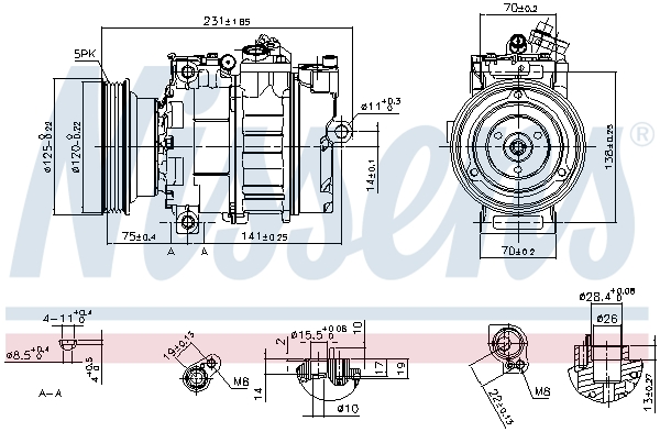 Nissens Airco compressor 89232