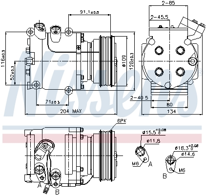 Nissens Airco compressor 89233