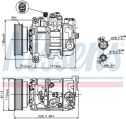 Nissens Airco compressor 89237