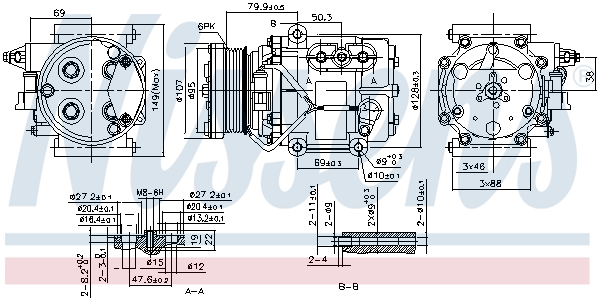 Nissens Airco compressor 89240