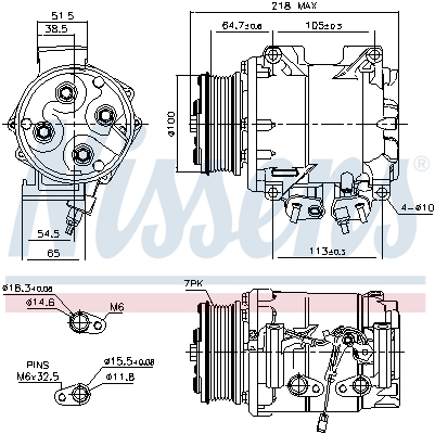 Nissens Airco compressor 89242