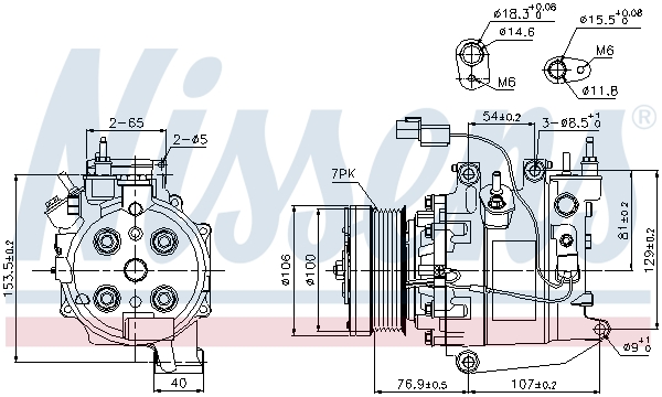 Nissens Airco compressor 89246