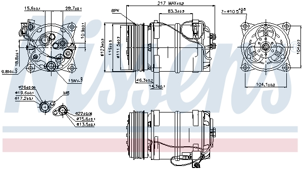 Nissens Airco compressor 89249