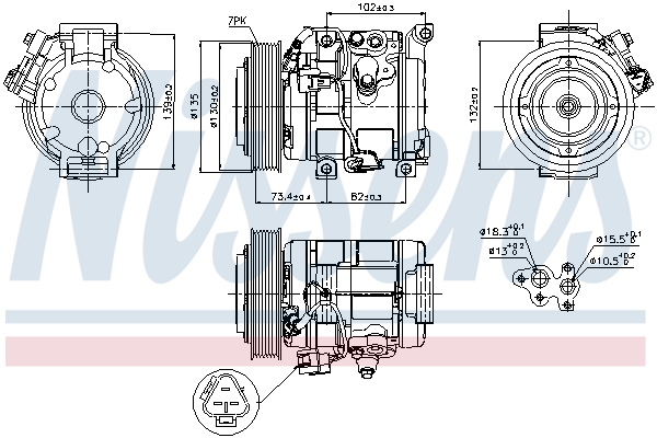 Nissens Airco compressor 89250