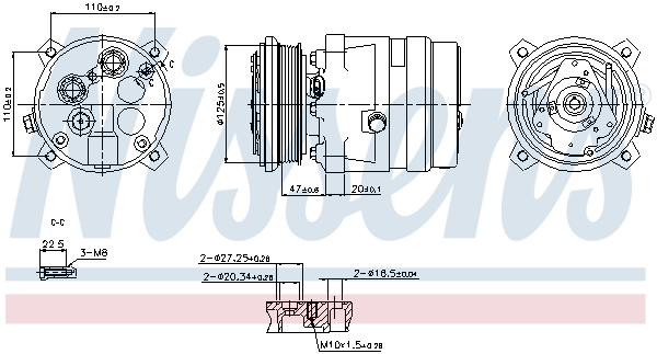 Nissens Airco compressor 89259