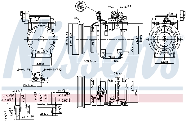 Nissens Airco compressor 89262