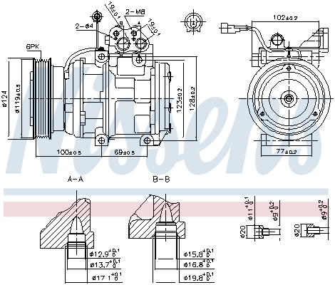 Nissens Airco compressor 89265