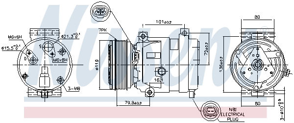 Nissens Airco compressor 89267