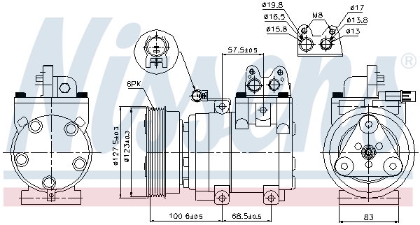 Nissens Airco compressor 89270