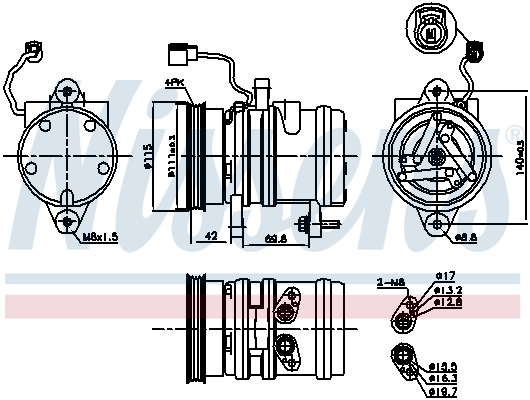 Nissens Airco compressor 89272