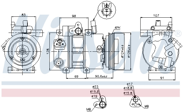 Nissens Airco compressor 89273