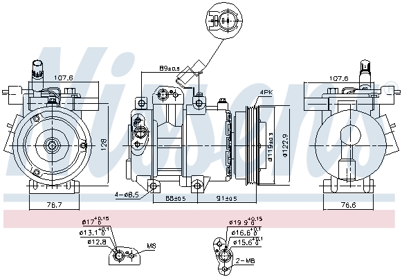 Nissens Airco compressor 89279