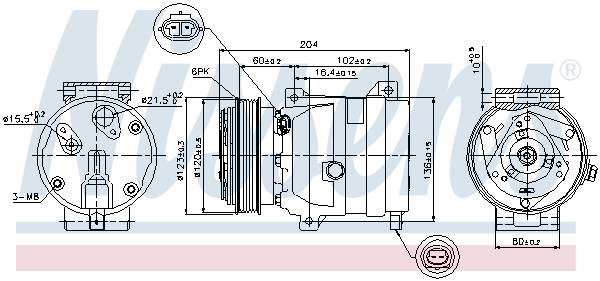 Nissens Airco compressor 89281