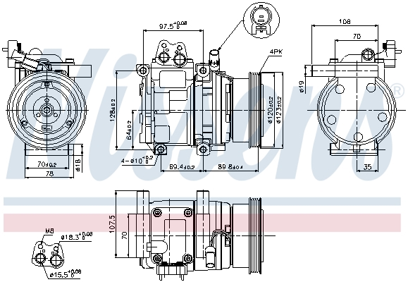 Nissens Airco compressor 89290