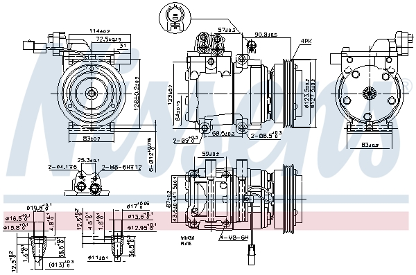 Nissens Airco compressor 89291