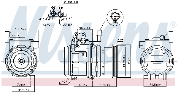 Nissens Airco compressor 89299