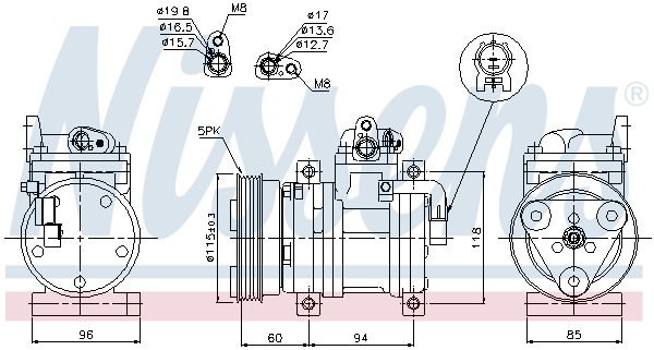 Nissens Airco compressor 89302