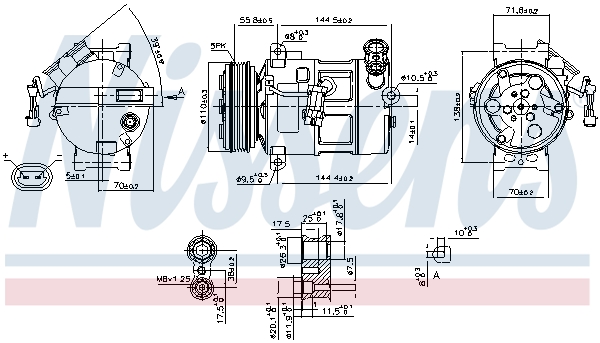 Nissens Airco compressor 89310