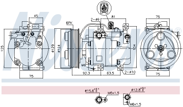 Nissens Airco compressor 89311