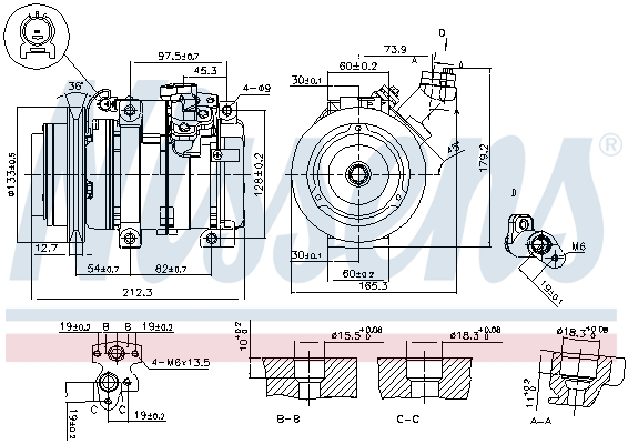 Nissens Airco compressor 89312