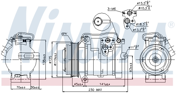 Nissens Airco compressor 89315