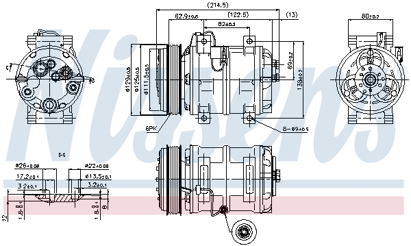 Nissens Airco compressor 89317